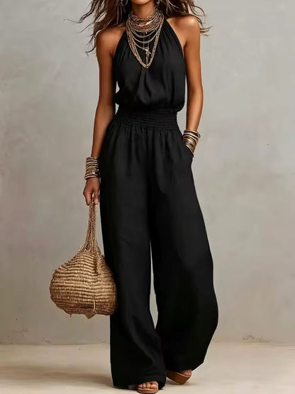 Valborg – Elegant jumpsuit med vida ben