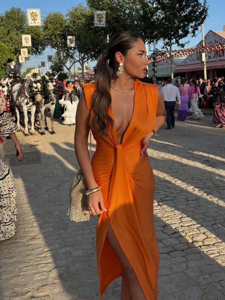 Bodil – Elegant plisserad klänning