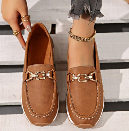 Matilda – Bekväma loafers med kedjdetalj