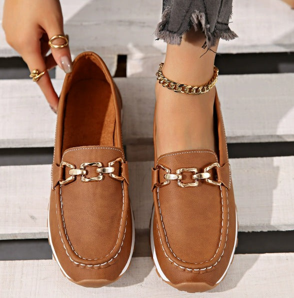 Matilda – Bekväma loafers med kedjdetalj