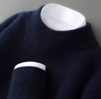 Susanne – Mjuk stickad tröja med halvpolokrage