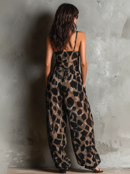Torun – Löstsittande jumpsuit med grafiskt mönster