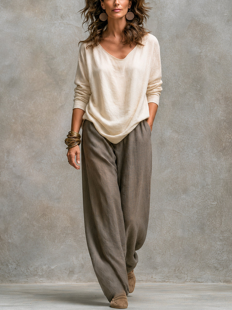 Nora – Elegant tredelsset med vid passform