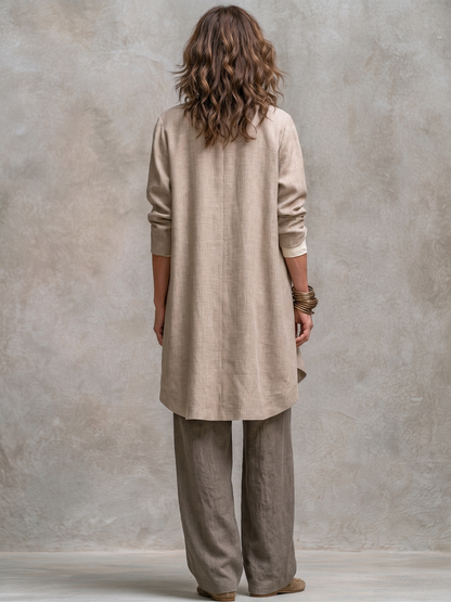 Nora – Elegant tredelsset med vid passform