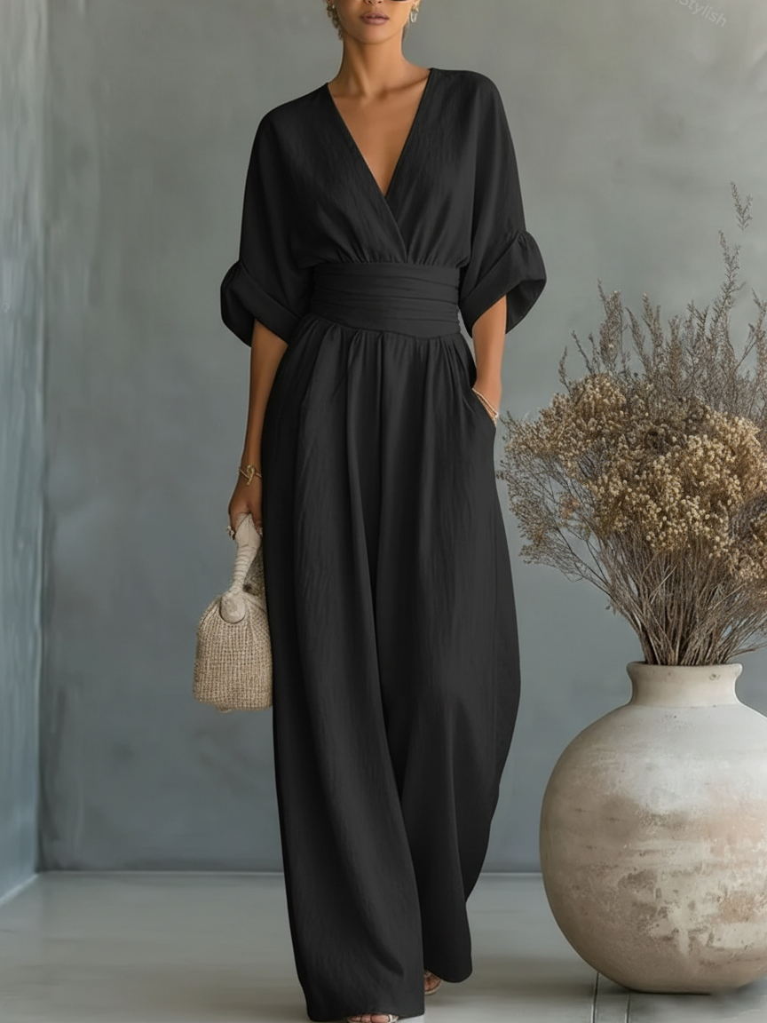 Helga – Elegant jumpsuit med bred midjedetalj