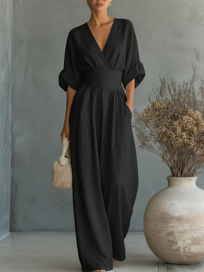 Helga – Elegant jumpsuit med bred midjedetalj