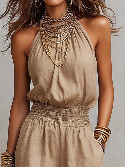 Valborg – Elegant jumpsuit med vida ben