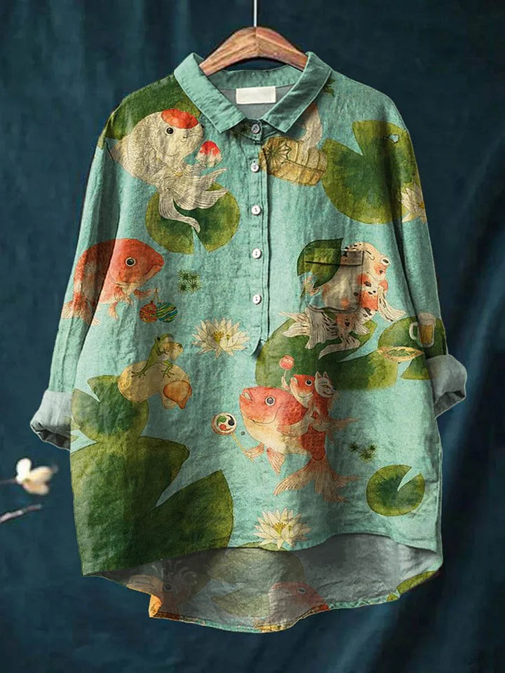 Mona – T-shirt med fiskmotiv