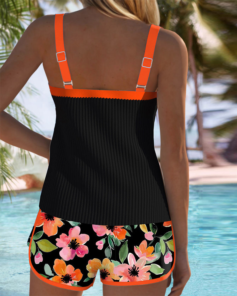 Marta – Tvådelad tankini med strandbyxor
