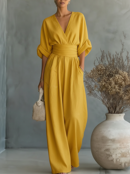 Helga – Elegant jumpsuit med bred midjedetalj