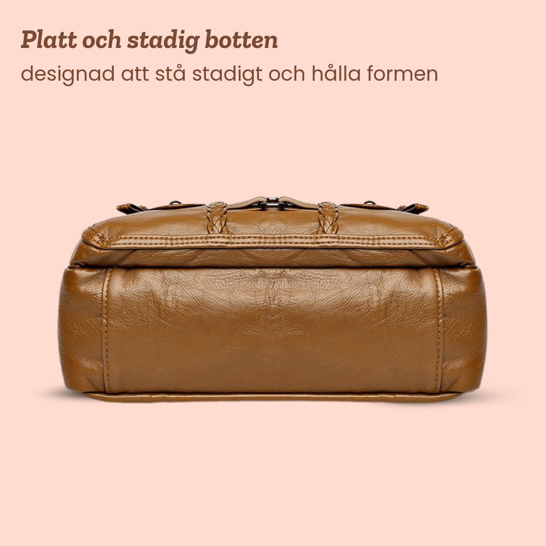 Agneta – Crossbodyväska med flätade detaljer – handgjord av Astrid Göteborg