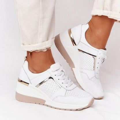 Erika – Sneakers med glittrigt yttre och dragkedja