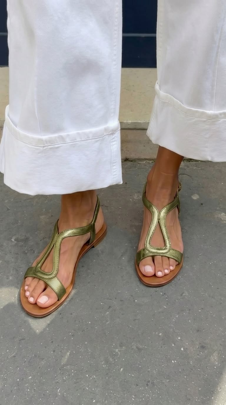 Catherine – Platta sandaler med elegant remdesign