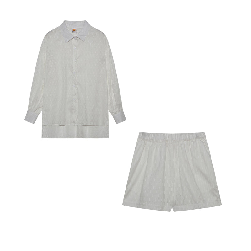 Charlotta – Lätt skjort- och shortsset