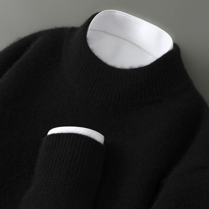 Eugenia – Mjuk stickad tröja med ribbade detaljer