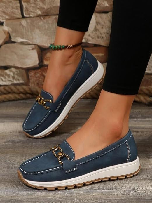 Matilda – Bekväma loafers med kedjdetalj