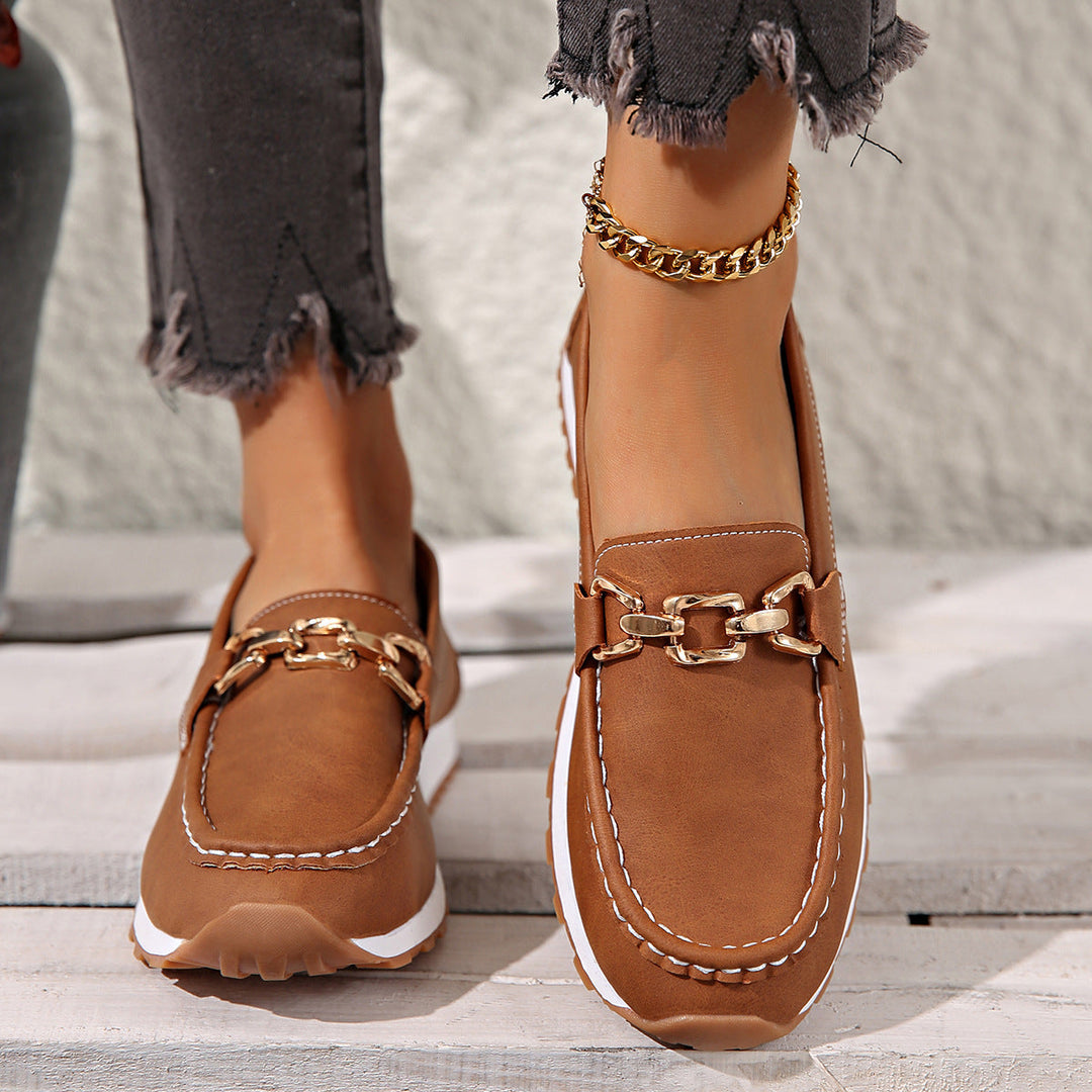 Matilda – Bekväma loafers med kedjdetalj