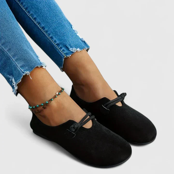 Hjördis – Ortopediska loafers med repsnodd