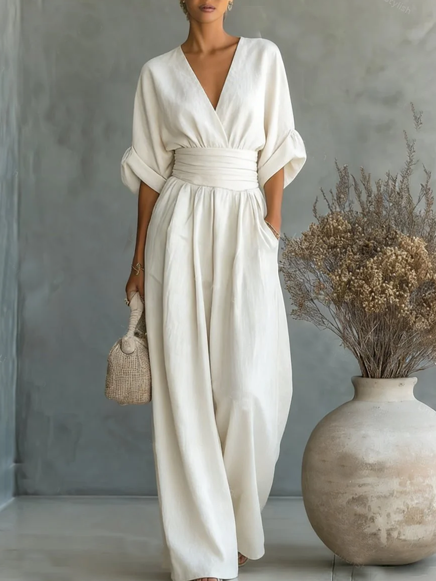 Helga – Elegant jumpsuit med bred midjedetalj