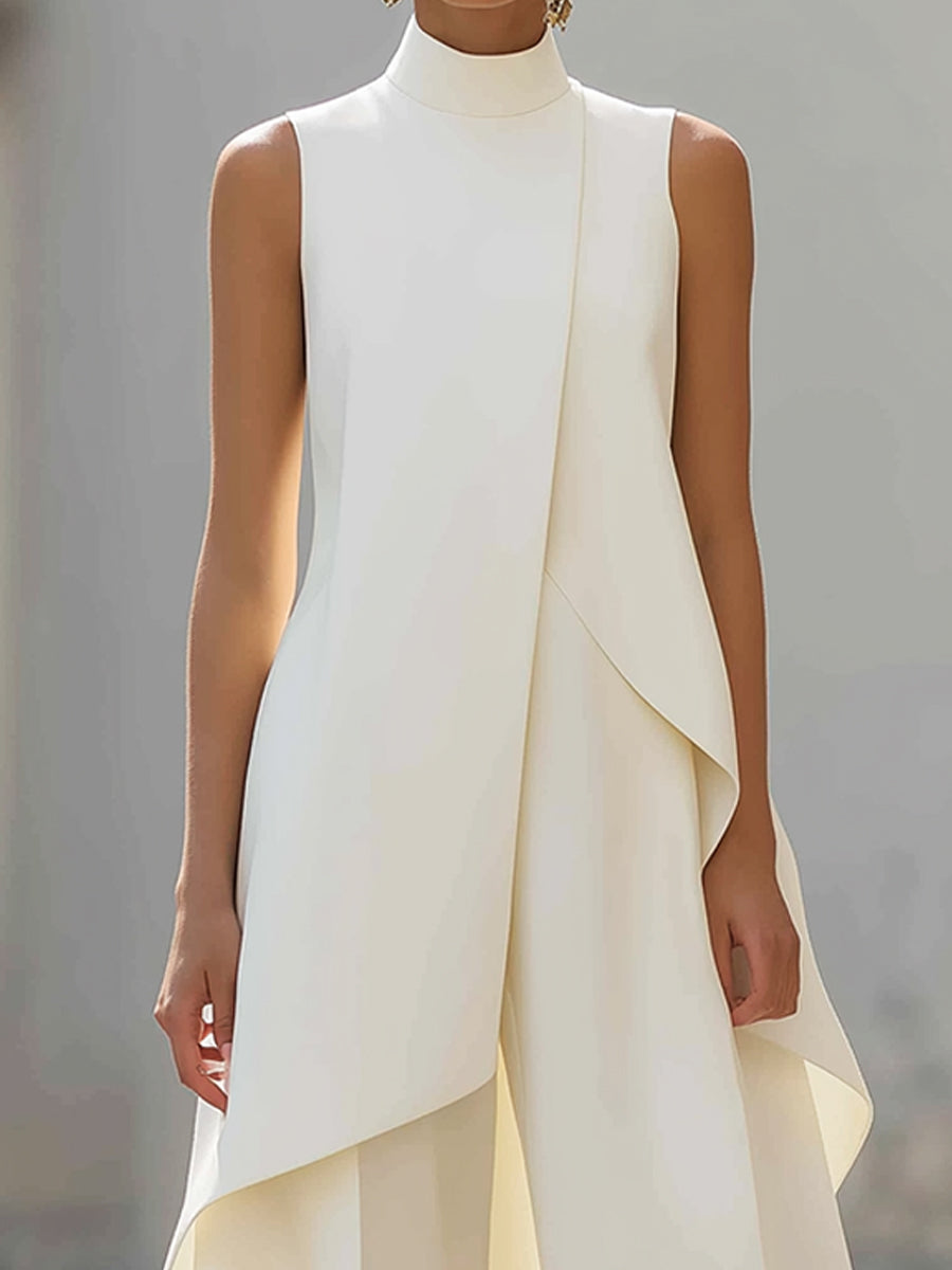 Alice – Elegant jumpsuit med asymmetrisk volang