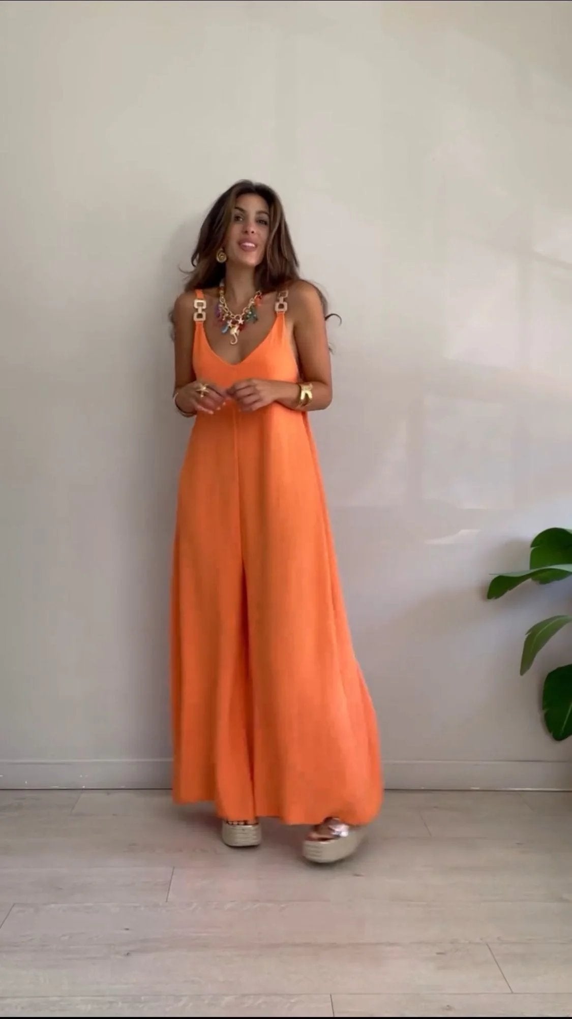 Sofia – Bekväm jumpsuit med vida ben