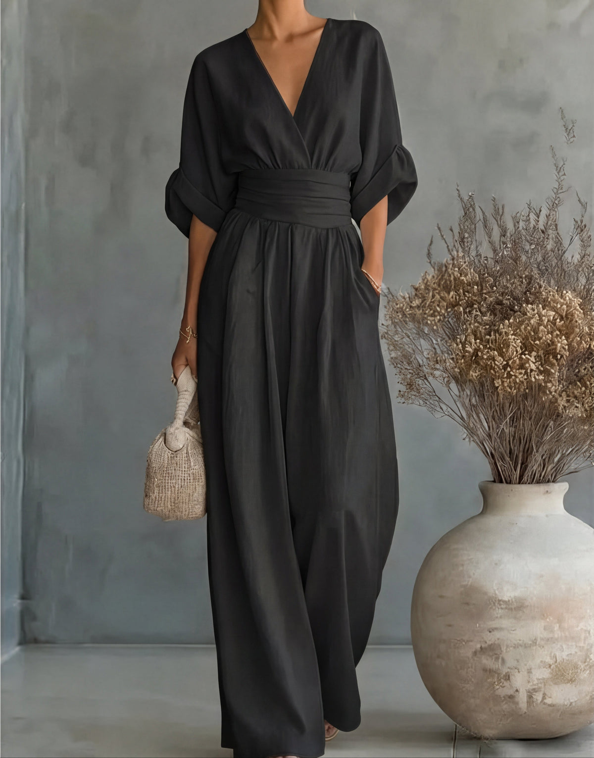 Iris – Elegant jumpsuit med vid benvidd