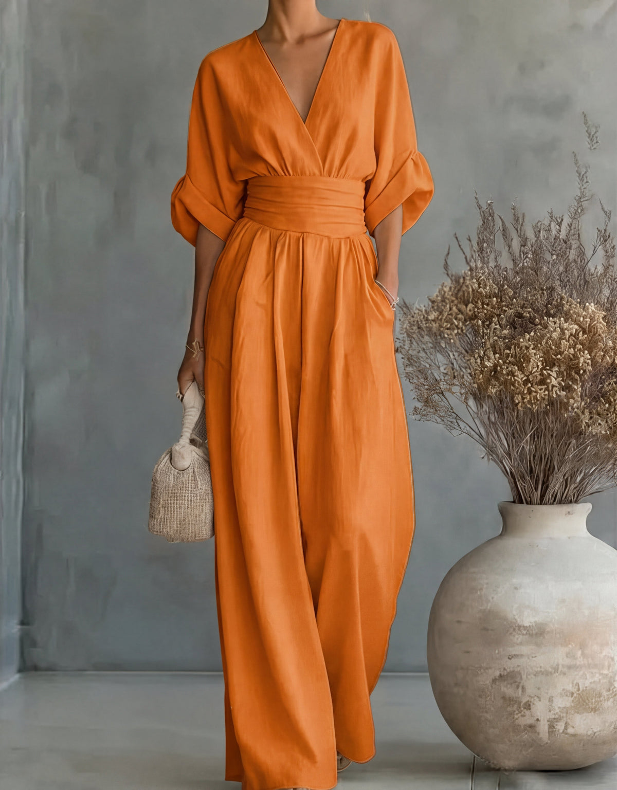 Iris – Elegant jumpsuit med vid benvidd