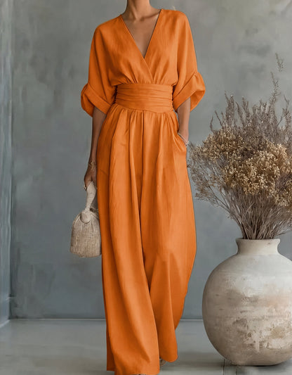 Iris – Elegant jumpsuit med vid benvidd