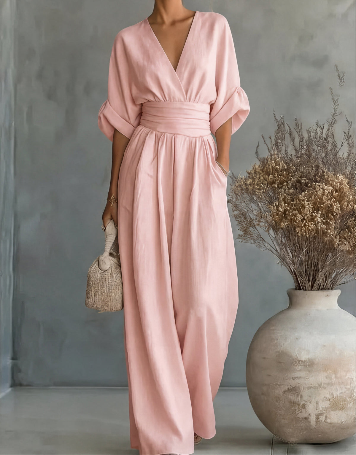 Iris – Elegant jumpsuit med vid benvidd