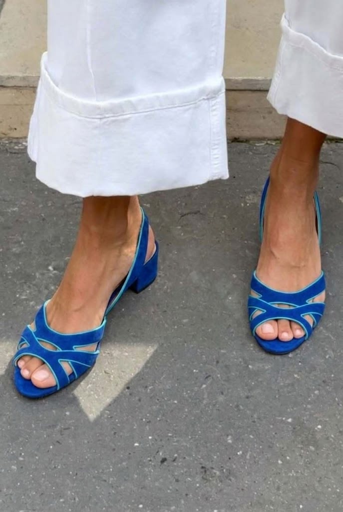 Sonja – Sandaler med cut-out och blockklack