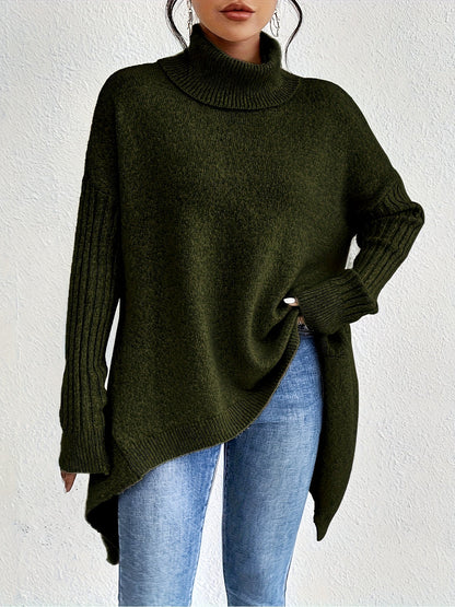 Nina – Oversize polotröja med asymmetrisk kant