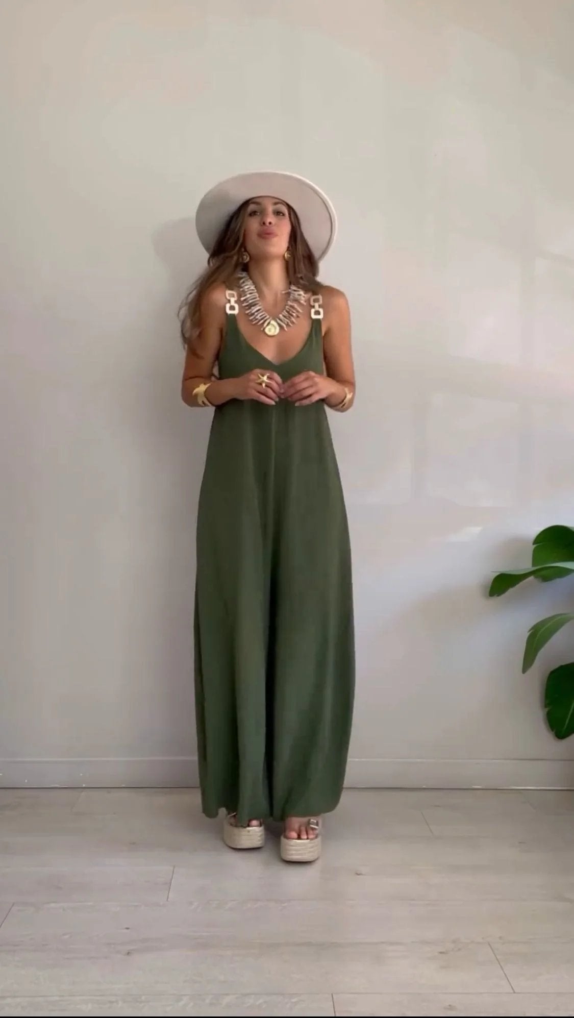 Sofia – Bekväm jumpsuit med vida ben