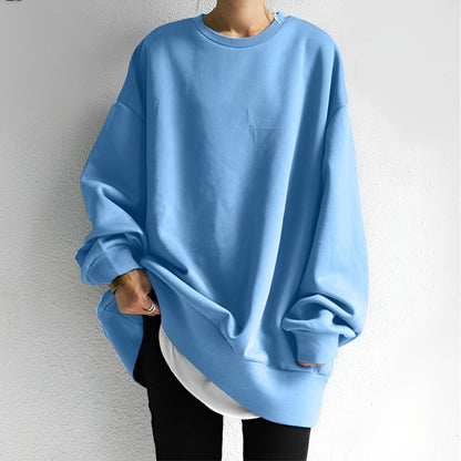 Nelly – Oversized sweatshirt med rund hals
