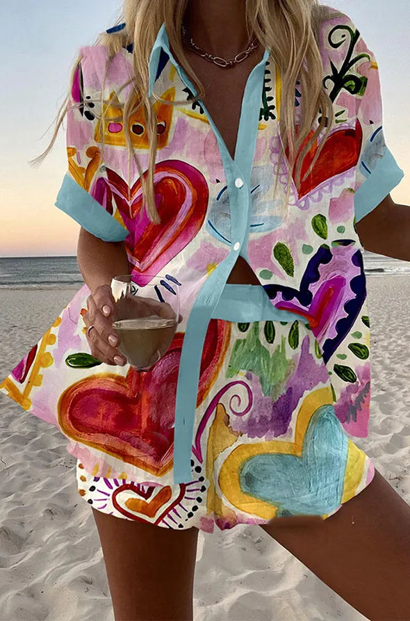 Marta – Lekfullt mönstrat strandset
