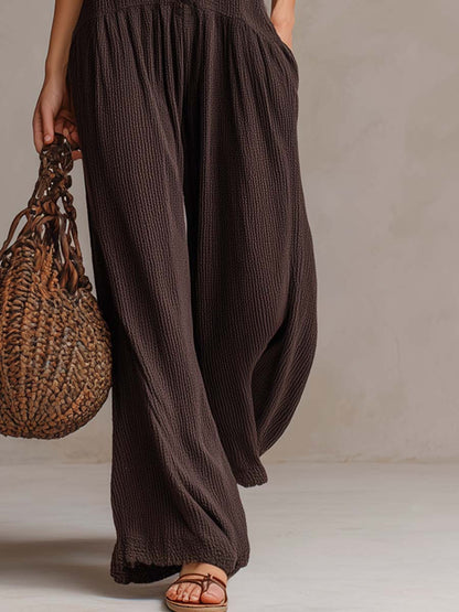 Ylva – Ledig jumpsuit med volangdetaljer