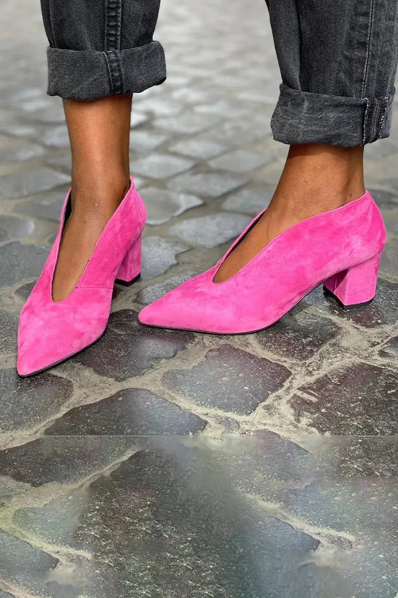 Britt – Eleganta pumps med blockklack