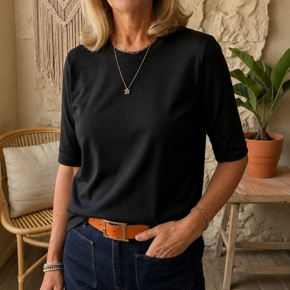 Hedvig – Vardagströja med halvlång ärm