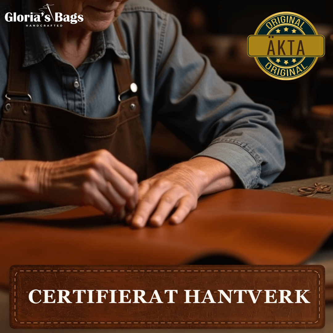 Gudrun – Liten crossbodyväska med löstagbar rem – certifierat hantverk