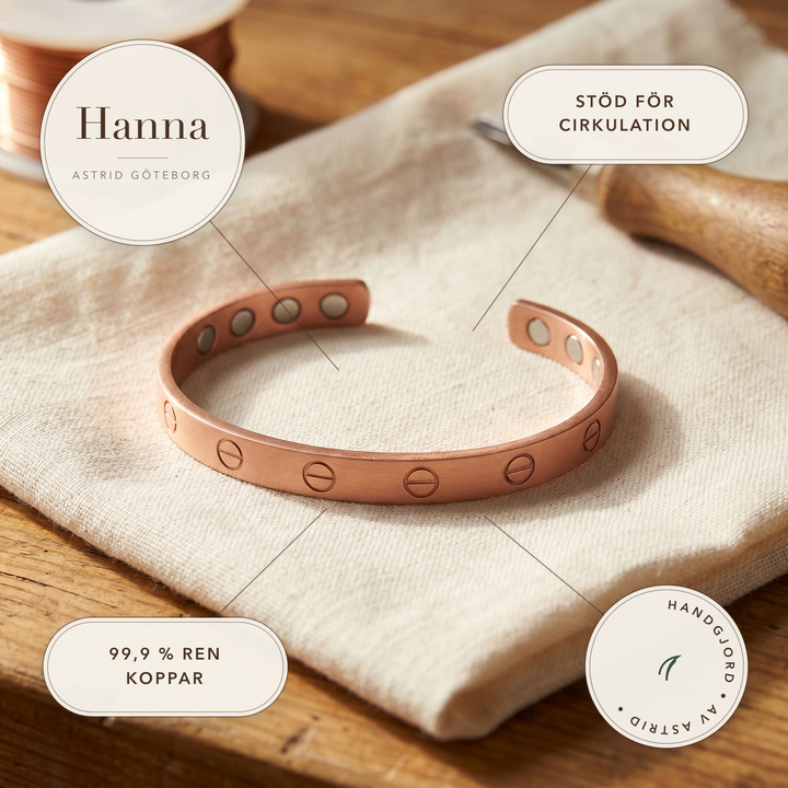 Hanna – Handgjort armband med skruvdetaljer – handgjord av Astrid Göteborg