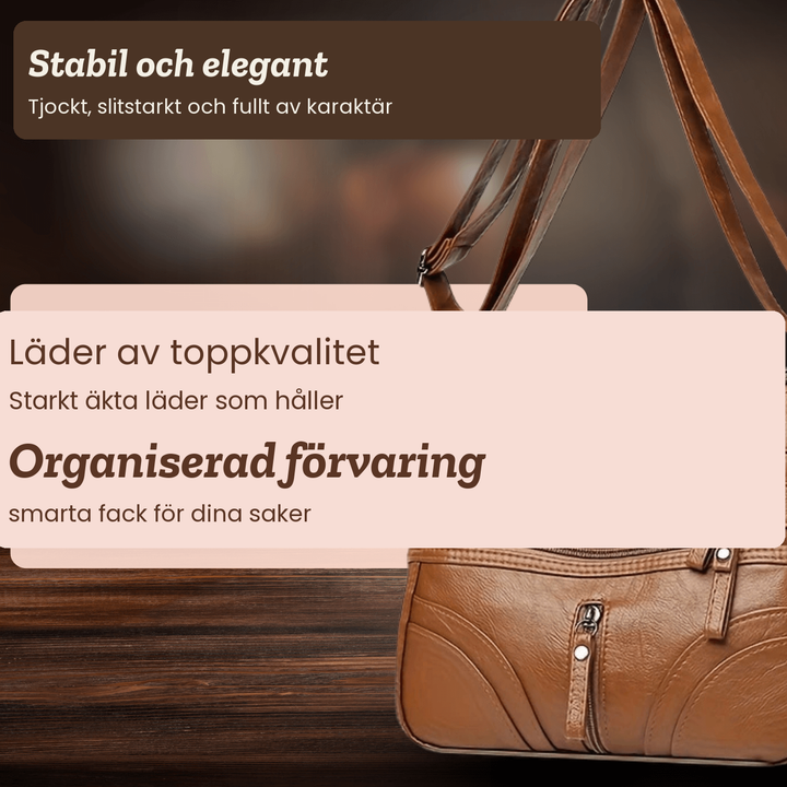 Helena – Crossbodyväska med flera fack – handgjord av Astrid Göteborg