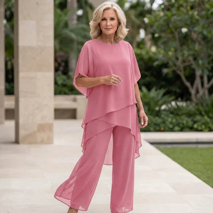 Gerda – Tvådelat set med draperad topp