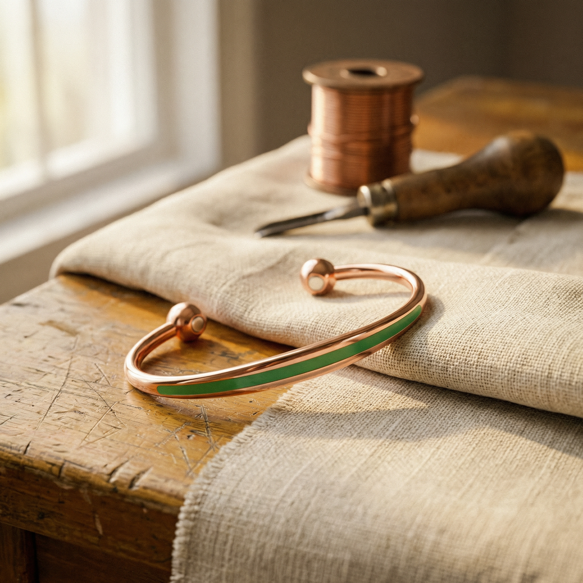 Matilda – Armband med jadinlägg