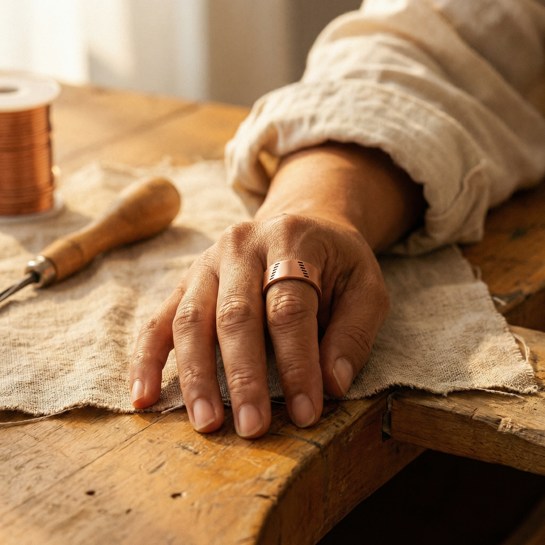 Hillevi – Magnetring i rent koppar