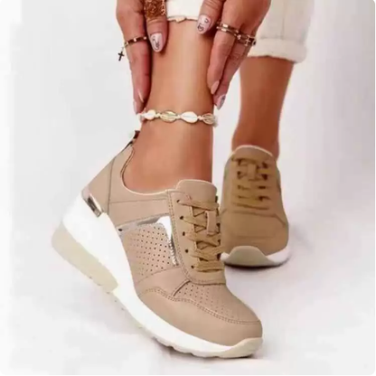 Erika – Sneakers med glittrigt yttre och dragkedja