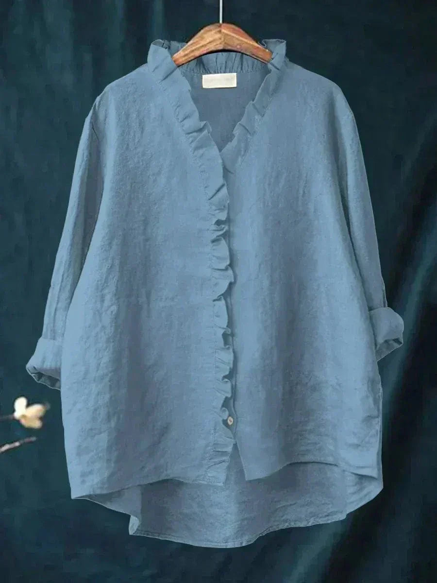 Alva – Elegant sommarblus i linne