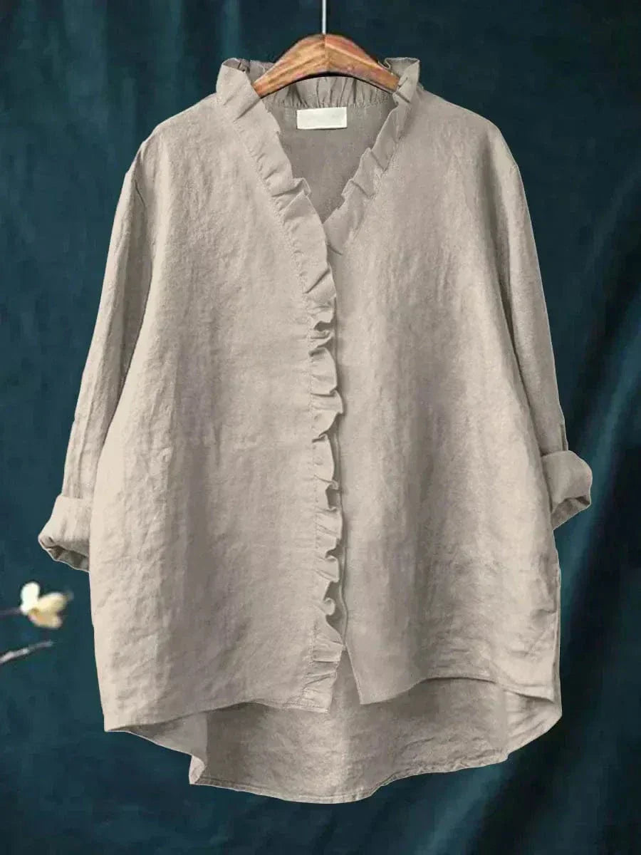 Alva – Elegant sommarblus i linne