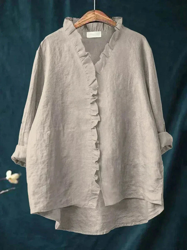 Alva – Elegant sommarblus i linne