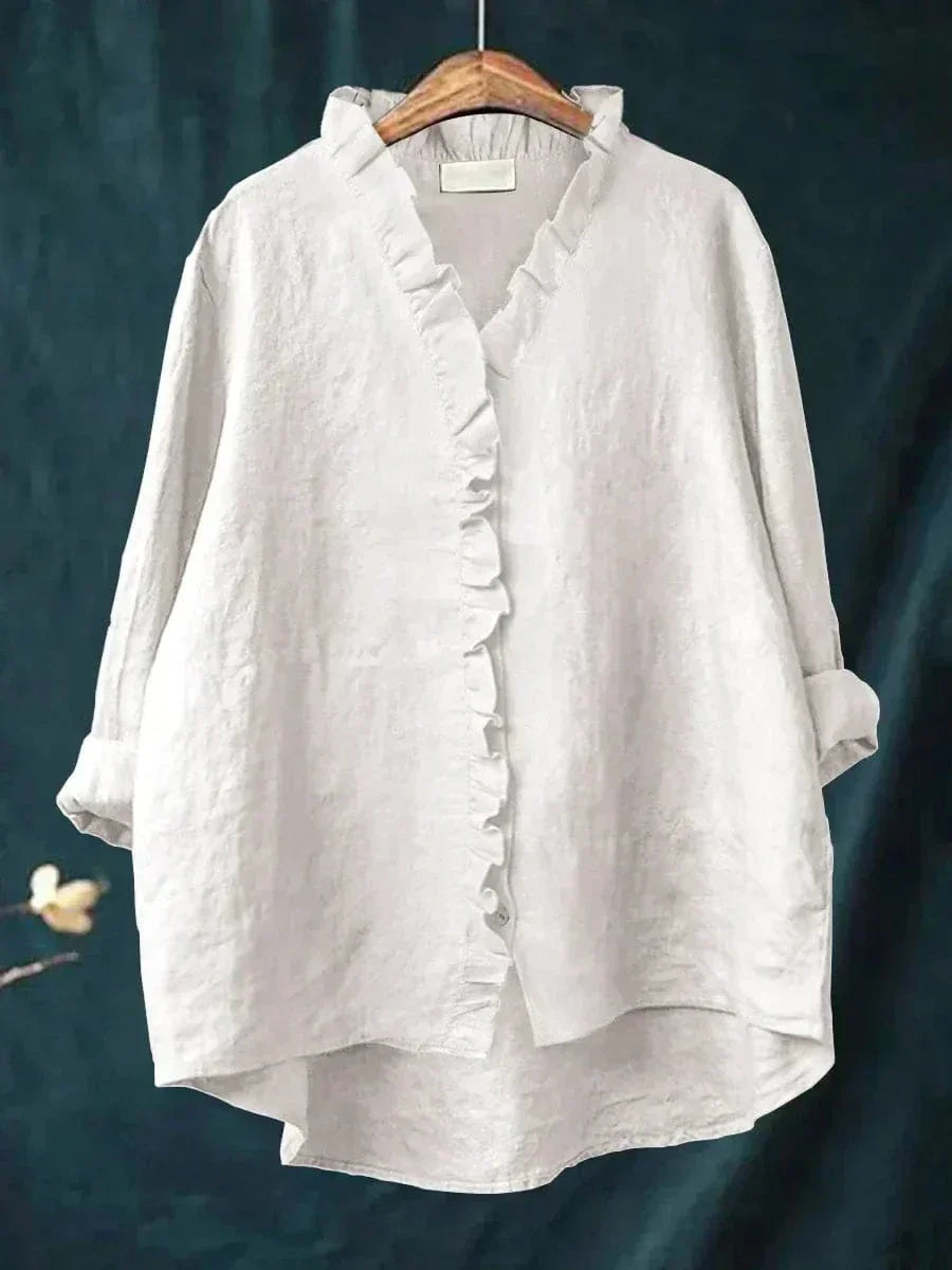 Alva – Elegant sommarblus i linne