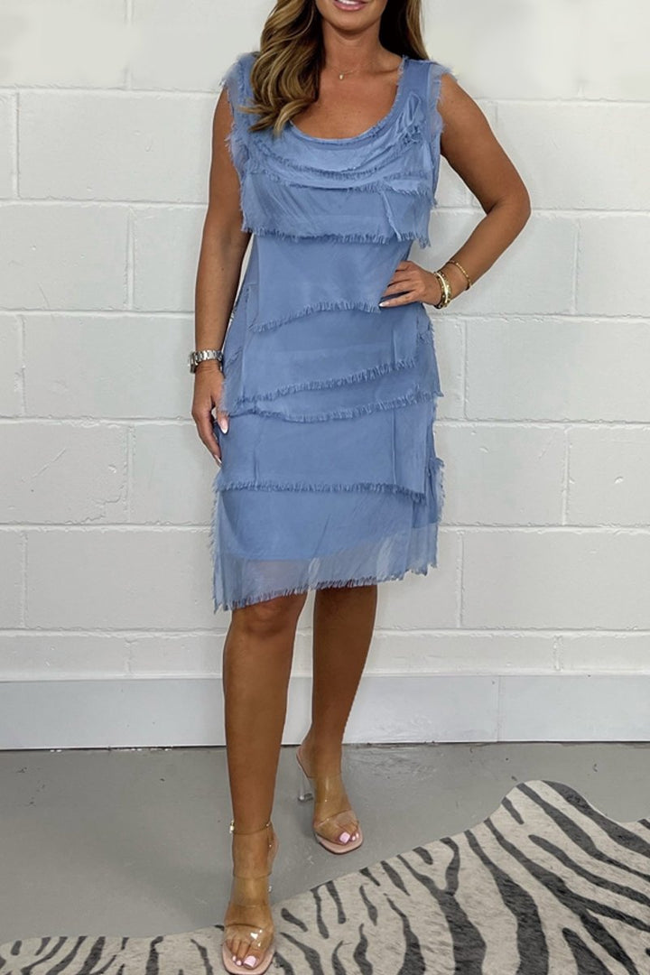 Callie – Elegant ärmlös chiffongklänning