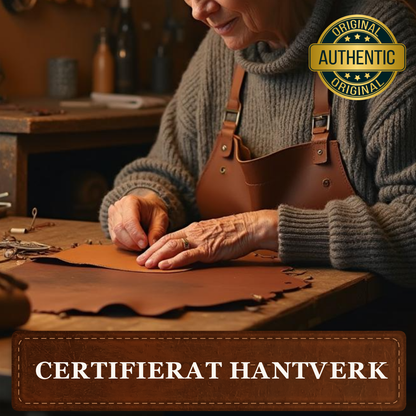 Kerstin – Handgjord midjeväska i läder – certifierat hantverk